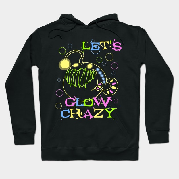 Let's Glow Crazy Lantern Fish Hoodie by SNK Kreatures